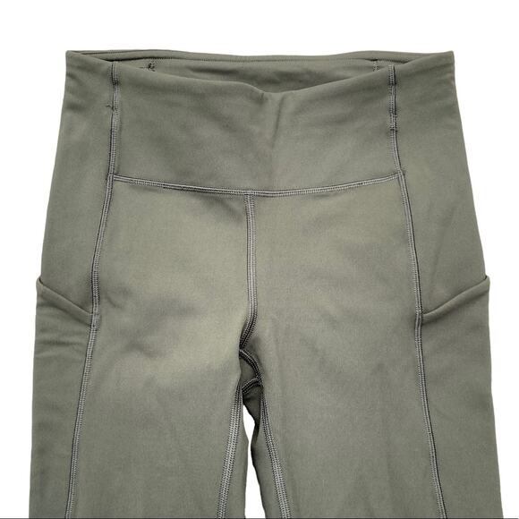 Lululemon Athletica Speed Up Crop *21" Dark Olive (First Release) Size 2 - Picture 2 of 8